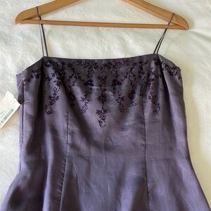 Purple spaghetti strap dress